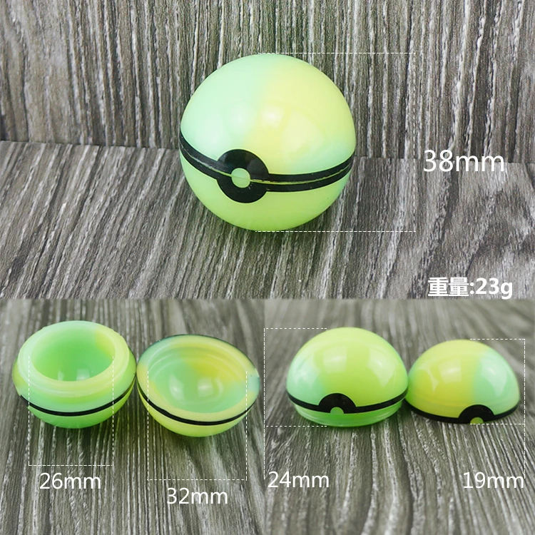 5PCS 6ML silicone ball silicone wax container Pill Storage box Oil container smoking tobacco container