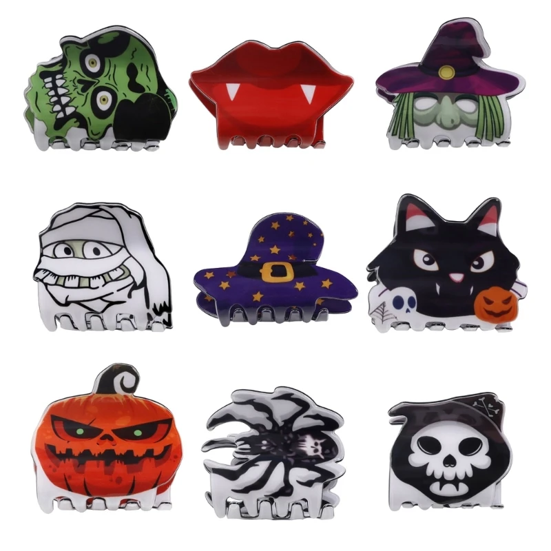 

Hair Claw Clip Halloween Creative Catch Barrettes Hair Jaw Clip Decorations Drop shipping