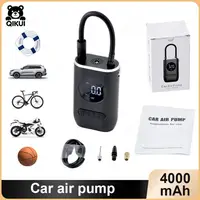 Mini Bomba de Aire Eléctrica Inalámbrica, 150 PSI, 12 V, Bomba de Carga Portátil con Pantalla Digital, Inflador para Autos, Motocicletas, Bicicletas, Balones