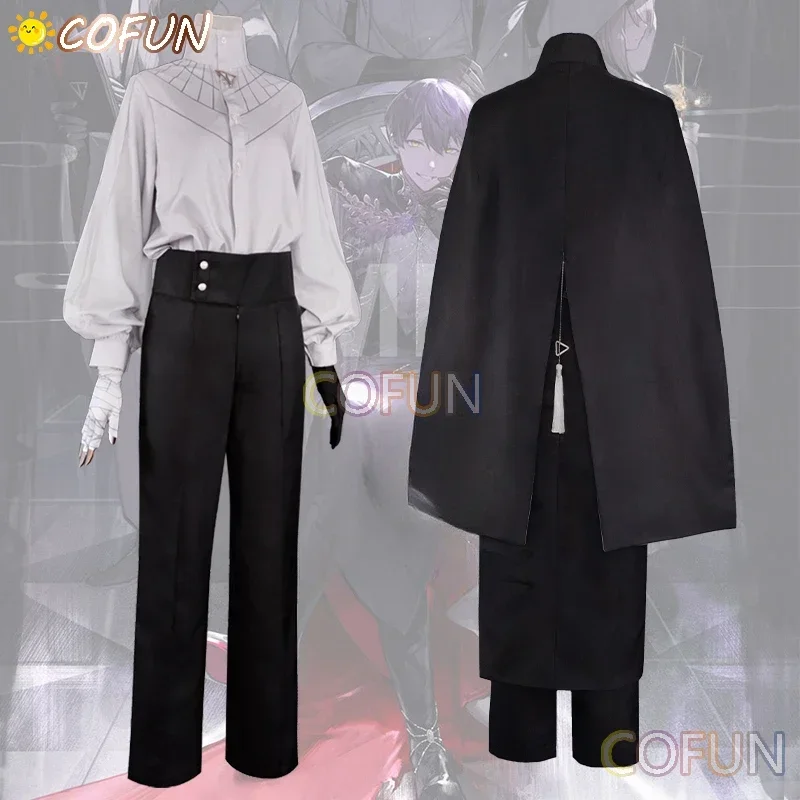 أزياء COFUN NIJISANJI Vtuber Fushimi Gaku التأثيرية أزياء كاناكانا التأثيرية للهالوين ملابس رجالية أقفال قوس