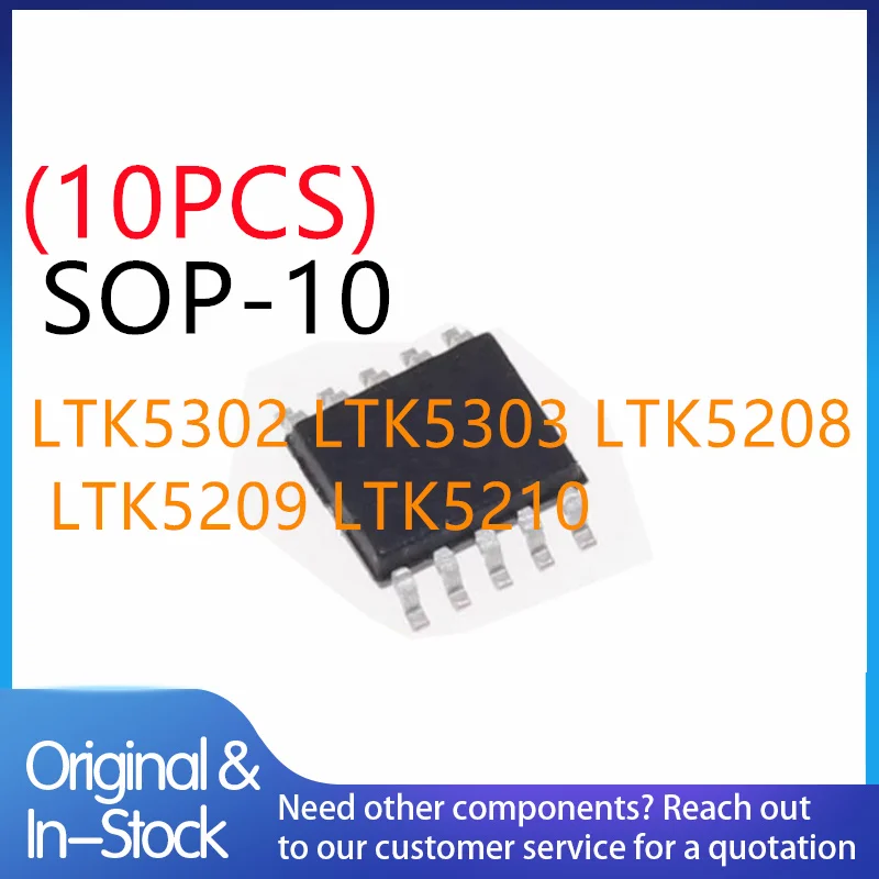 (10piece)100% New  LTK5209 LTK5210 LTK5302 LTK5303 LTK5208sop-10 Chipset