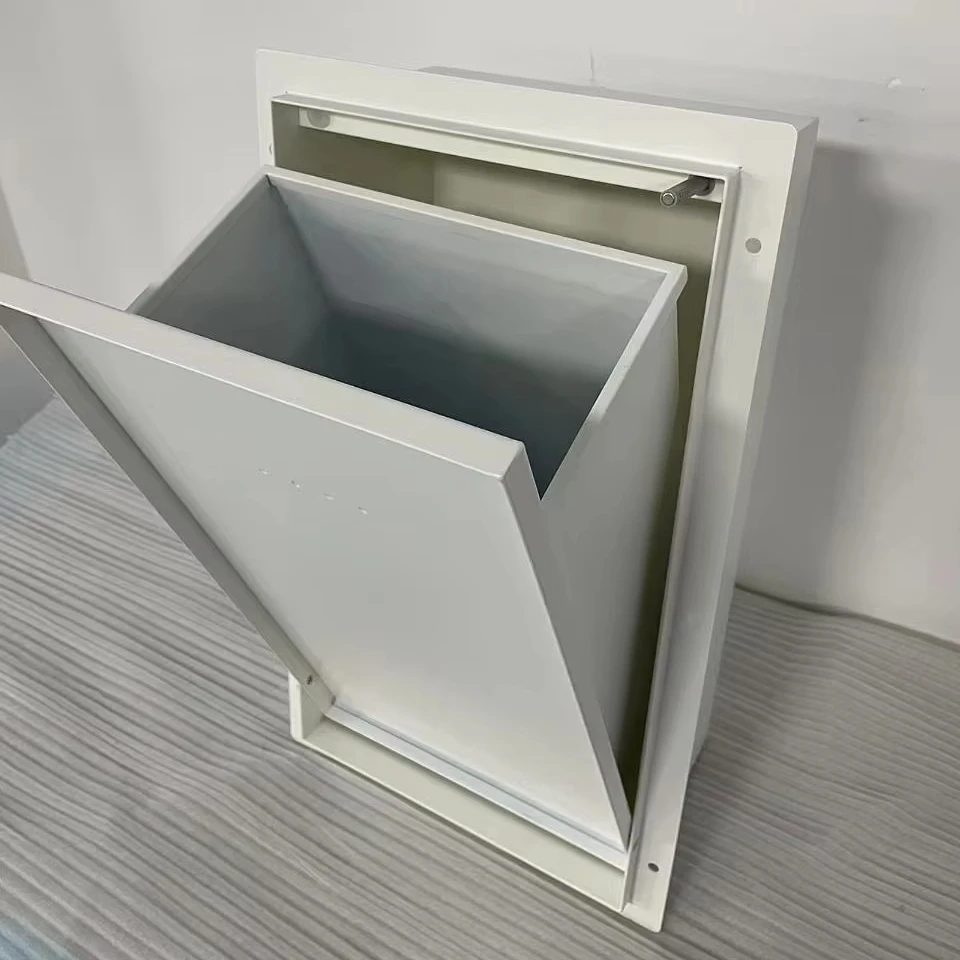 Modern 304 Stainless Steel Trash Can Tile-inserted Invisible Recessed Bathroom Refuse Bin Rubbish Bin Niche Hidden Inlay Tiles