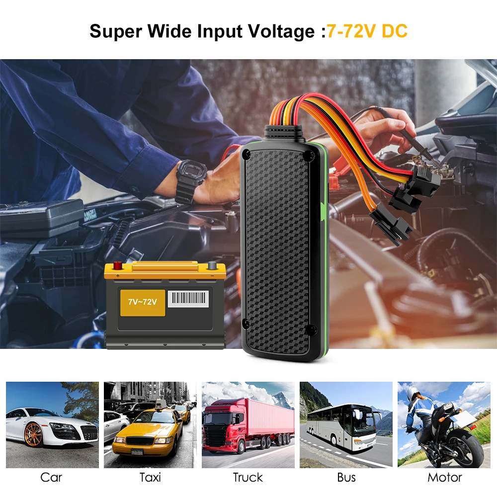 Waterproof Car GPS Tracker MiCODUS MV400G SOS Emergency Call Remote Cut Off Fuel Real Time Location Motorcycle Tracking Device