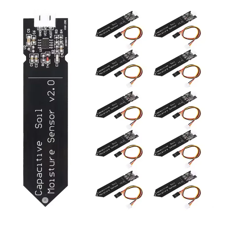 Capacitive Soil Moisture Sensor Corrosion Resistant for Arduino Moisture Detection Garden Watering DIY