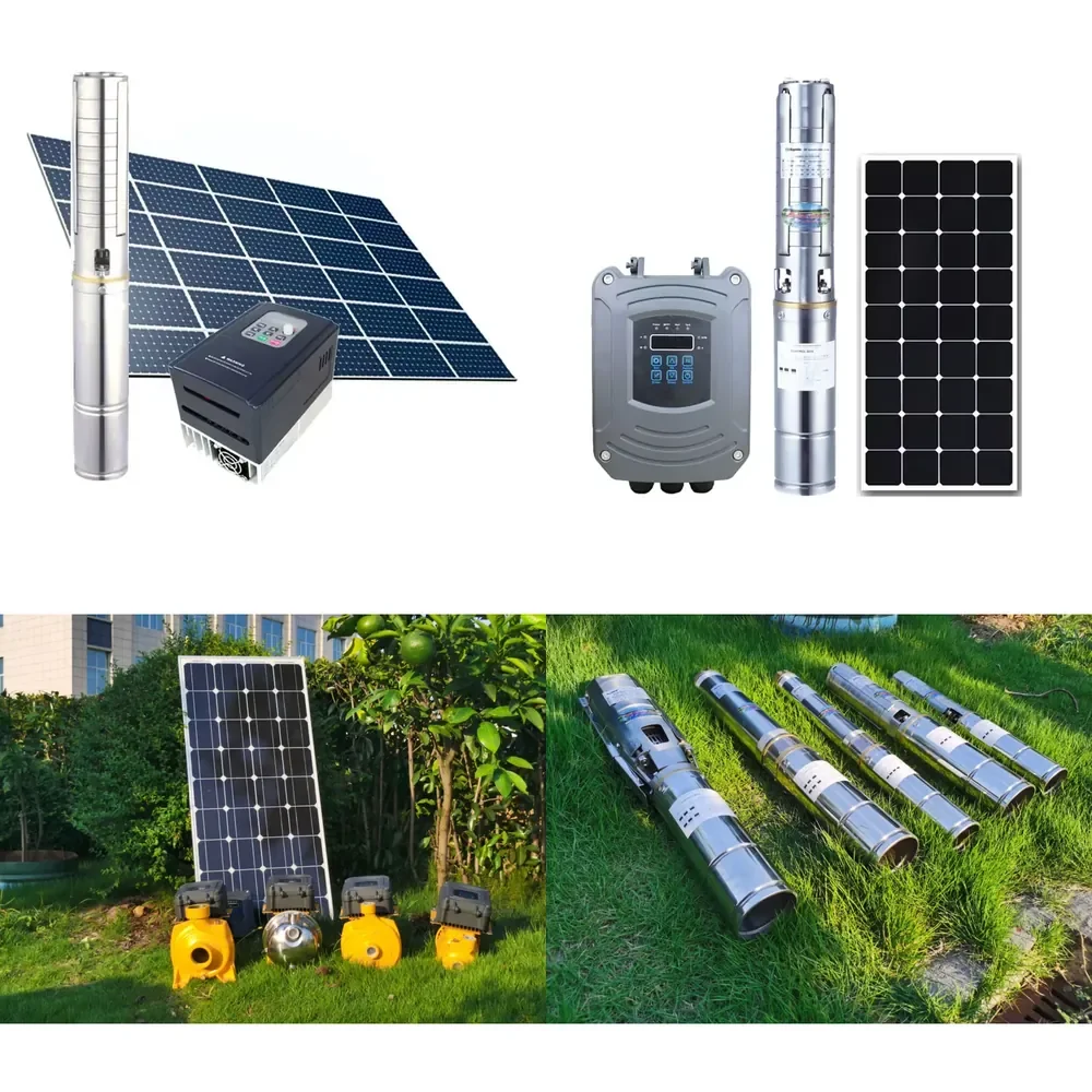 2026 Hot！ kepeida 4Inch 1100W 1.5HP AC DC Hybrid Solar Submersible Deep Well Water Pump Price