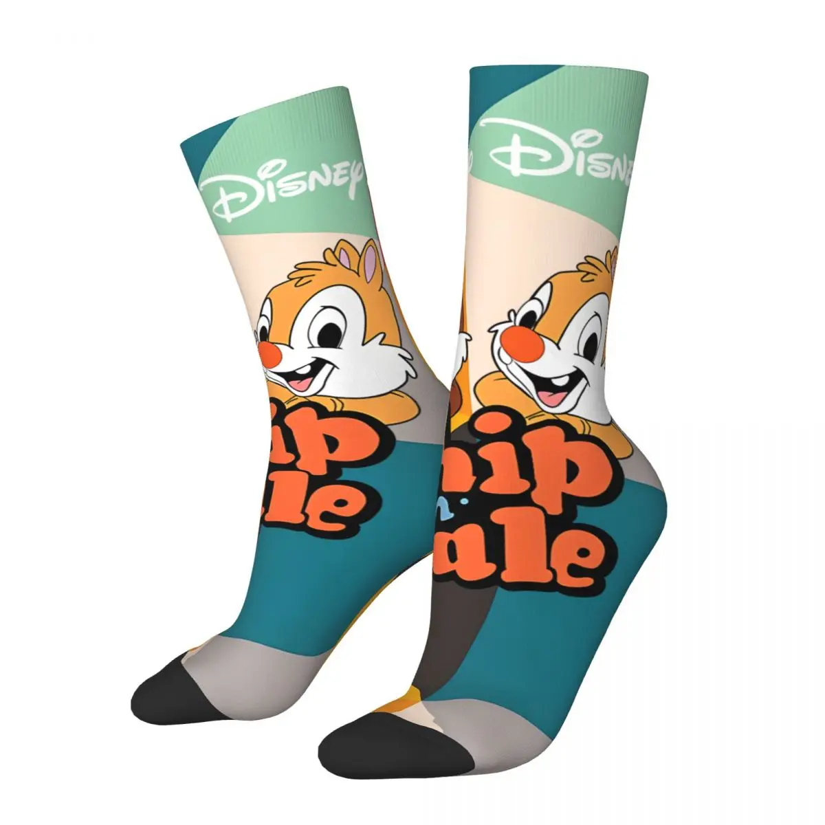 Chip N Dale Crazy Men's compression Socks Unisex Disney Rescue Rangers Harajuku Seamless Printed Funny Novelty Happy Crew Sock