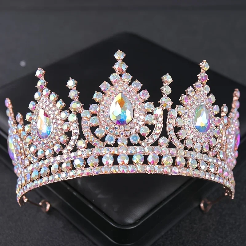 Luxury Crystal Tiaras And Crowns For Women Bride Rhinestone Prom Princess Diadem Crown Tiara Wedding Bridal Hair Accessories