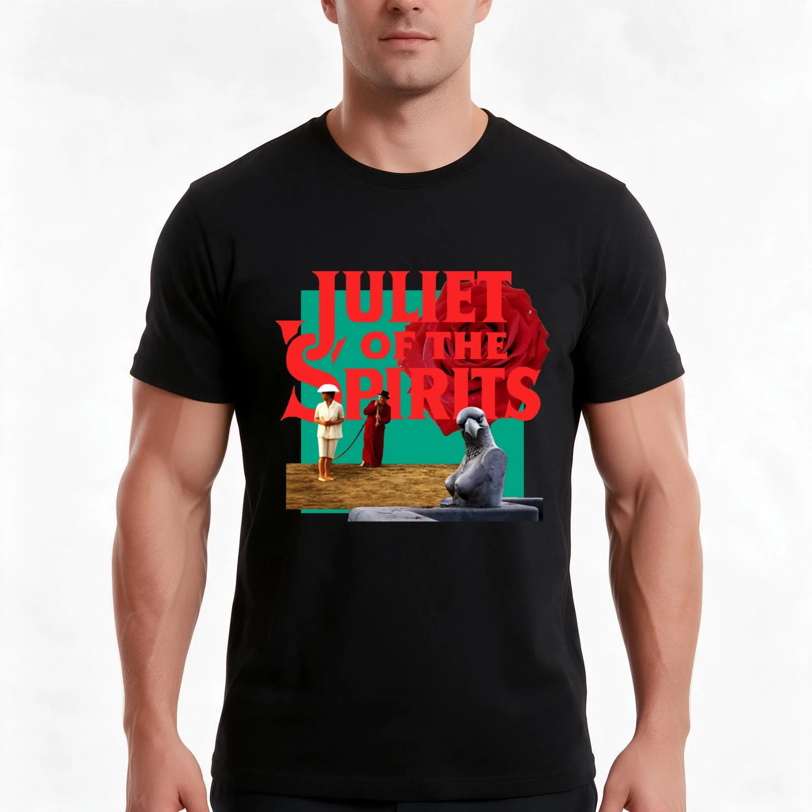 Juliet of the Spirits - Federico Fellini T-Shirt, Summer Casual Cotton Tee, Oversized Streetwear Tops, Vintage Graphic Print