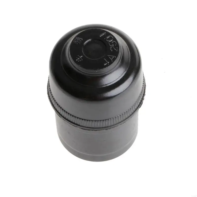 

250V 4A E27 Lights Bulb Base Plastic Full Screw Lamp Holder Pendant Socket Lampshade Ring for E27 Light Bulb Black Color