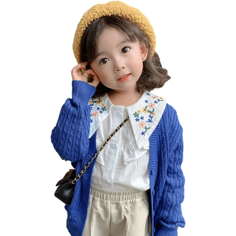 Girls' Autumn and Spring New Style Clothing Children's Korean Version Floral Doll Shirt Fashionable Baby Long Sleeved Top - view 6