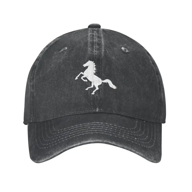 Custom Cotton Horse Logo Baseball Cap Men Women Breathable Fashion Animal Dad Hat Outdoor