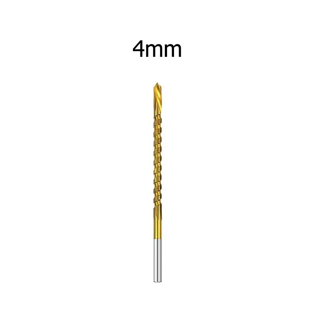 Broca dentada con tornillo en espiral, perforación, corte, ranurado, HSS 4241, carpintería métrica, resistencia al desgaste de cobalto de 3-8mm