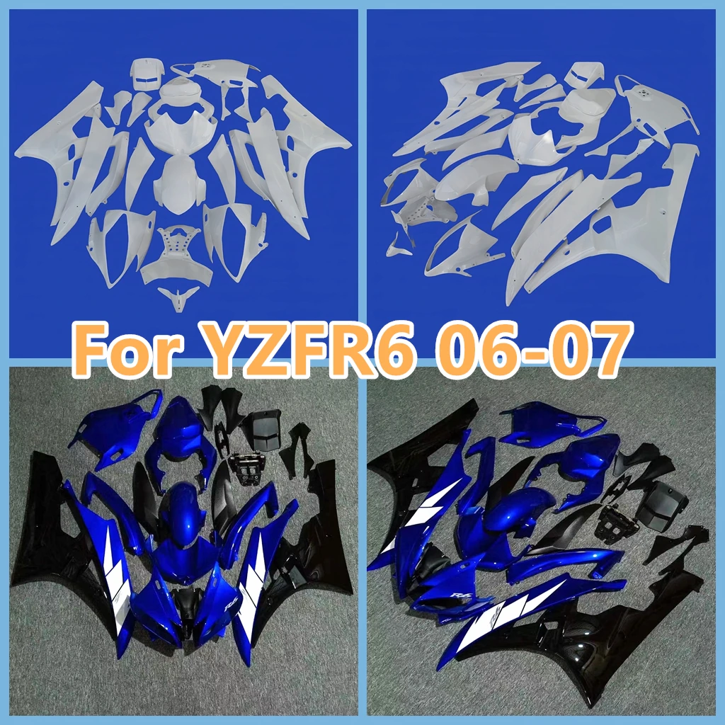 

Multiple Choices Fairings Kit YZF R6 2006 2007 ABS Plastic Aftermarket Fairing Kit for YAMAHA YZFR6 06 07 Body Repair Set