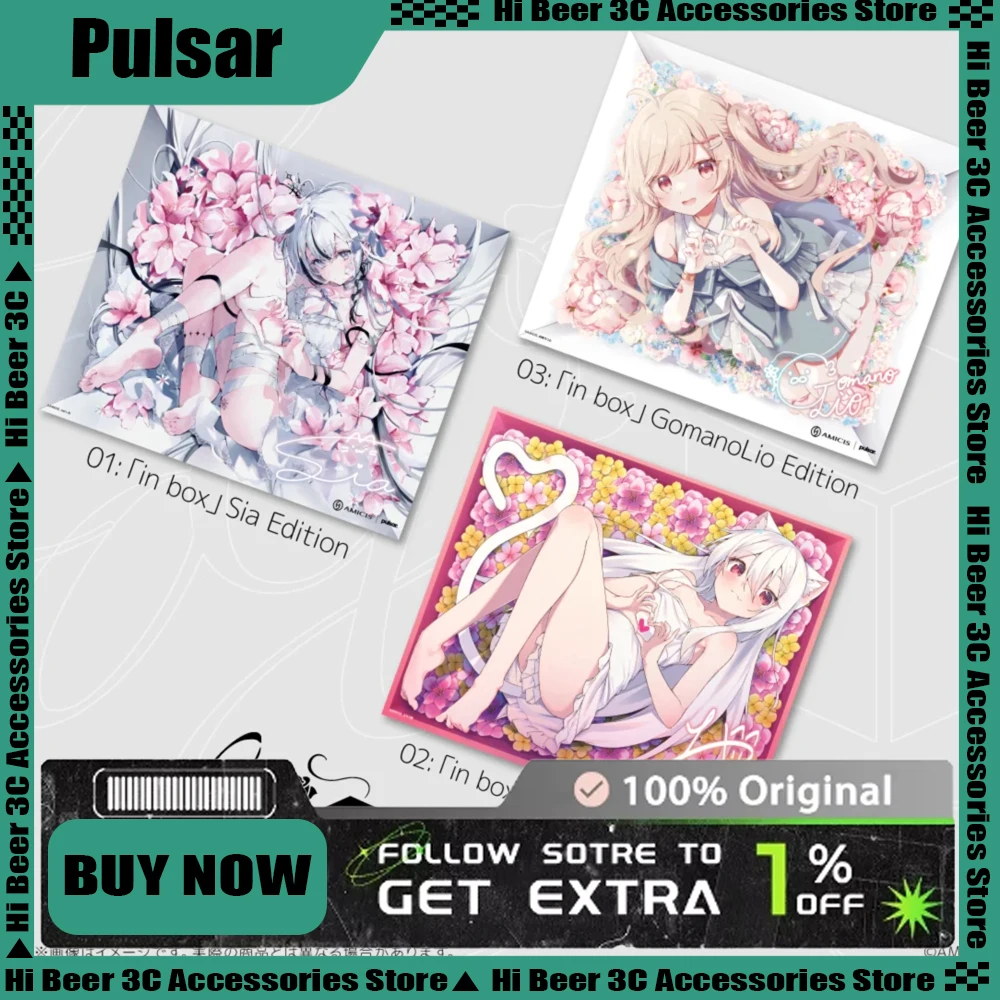 

Стеклянный коврик для мыши Pulsar x amics, коврик для мыши Duplicate Edition, гладкий игровой коврик для мыши 490x420 мм, аксессуар для ПК, геймера, подарки Valorant