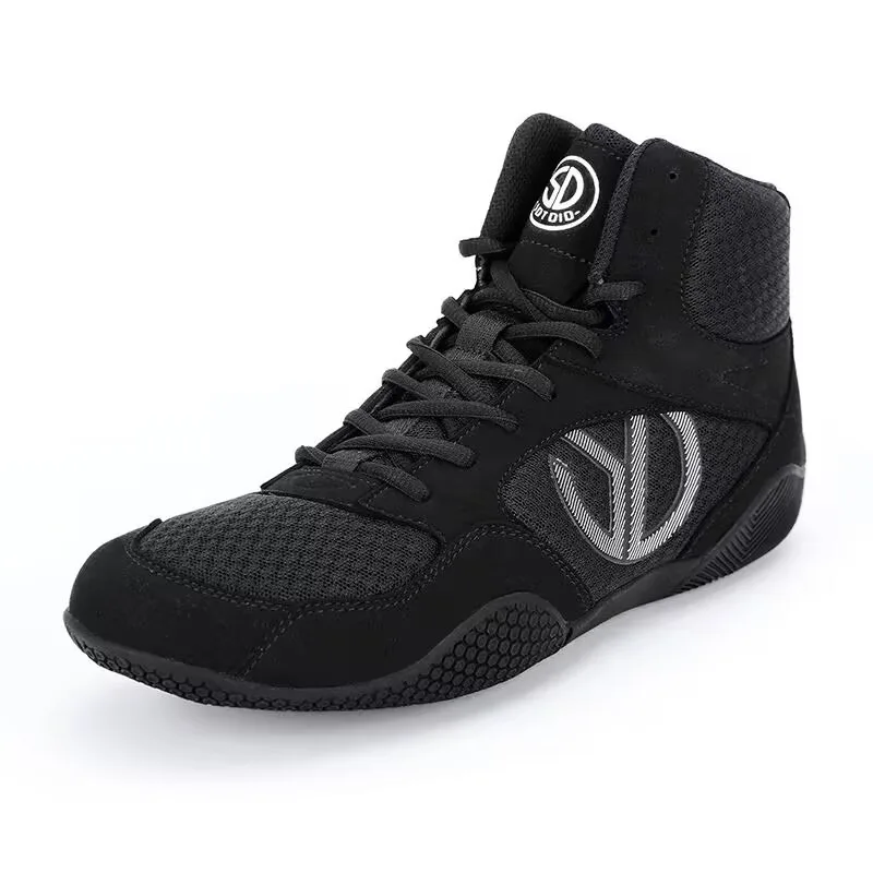 Luxury Brand Wrestling Shoe Mesh Breathable Boxing Shoes Anti-Slippery Indoor Sports Shoes Light Weight Fighting Shoes For Men