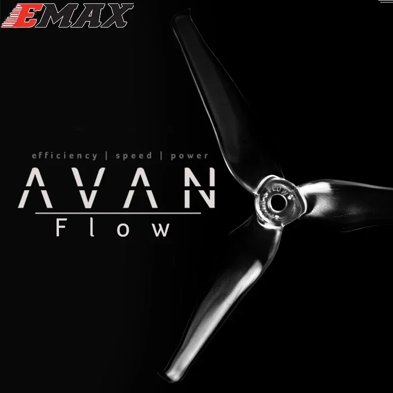 20pcs EMAX AVAN Flow 5x4.3x3mm 5 Inch 3 Blades Propeller Props 5CW 5CCW For RC Drone (10 pair)
