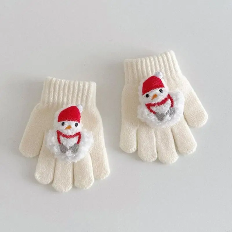 

Q22D вязаные перчатки стильные и практичные детские перчатки с оленями для мальчиков девочки