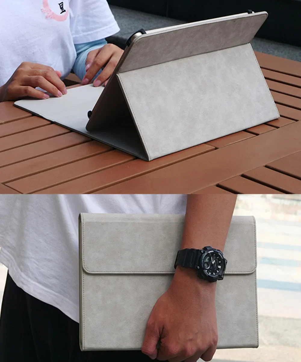 13\'\' Universal Tablet Cover for IPad Pro 12.9 Galaxy Tab S7 S8 Plus Fe Surface Pro 7 8 9 10 11 for 10-13 Inch Pu Leather Case