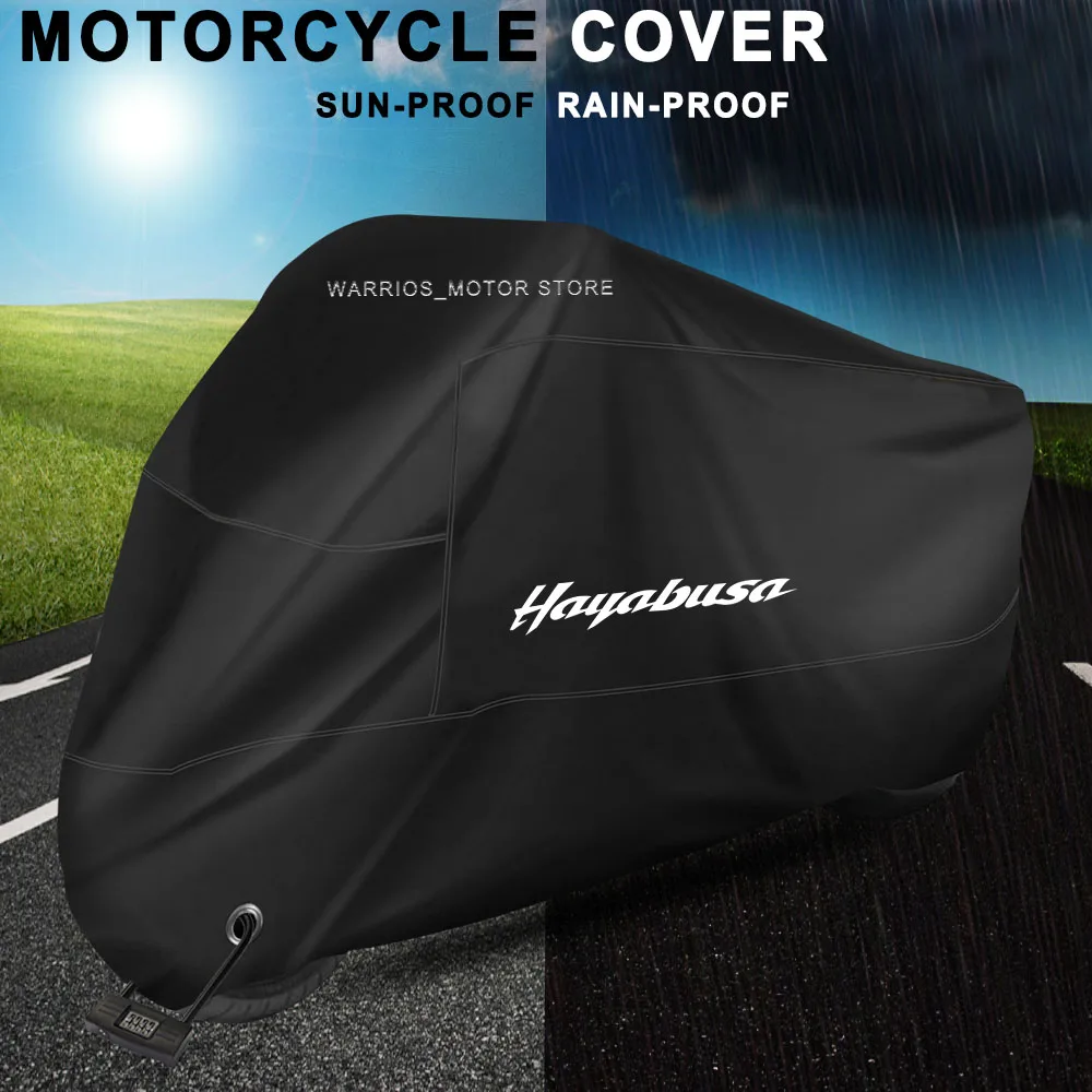 

Motorcycle Cover Waterproof Dustproof Outdoor UV Protector Scooter Rain Cover For SUZUKI HAYABUSA