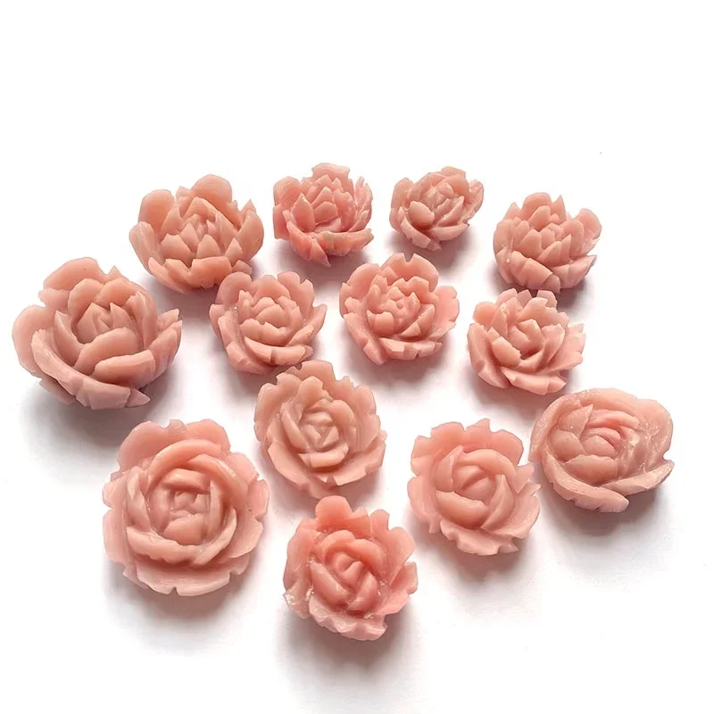 

#'# Hot Sales Wholesale Natural Crystal Handmade Pink Opal Flowers Carving For Home Collection Decoration
