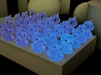 10-30PCS Mini Purple Unicorns Glow at night Luminous Unicorn Doll House Decoration Miniature Figurines Fairy Garden Accessories