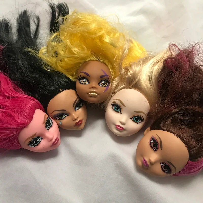 

Monster Toys High School Female Doll Head DIY Accessories Doll Head with Makeup Girl Toys Gift