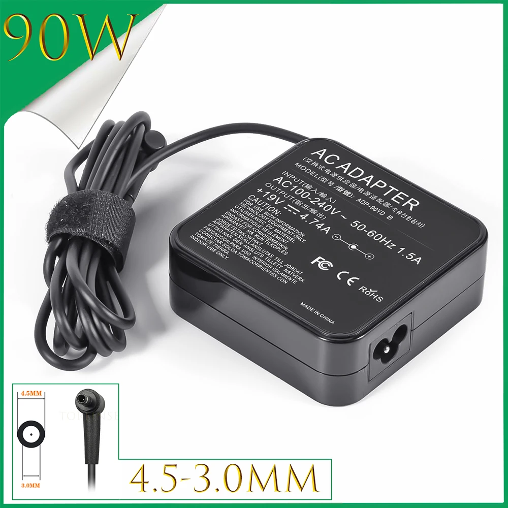 19V 4.74A 90W Universal AC Charger Power Adapter for Asus ADP-90SE BB 90-N6EPW2000 EXA0904YH EXA1202YH FSP090-DMBF1 X52X X53