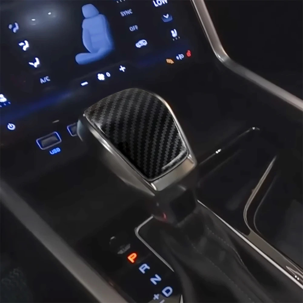 

Аксессуары для SsangYong Torres 2022-2025 годы, ручка рычага переключения передач, накладка на ручку переключения передач, наклейка из углеродного волокна