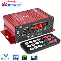 Mini HIFI Stereo Digital Amplifier Channel 2.0 Bluetooth 5.0 FM USB Home Theater Sound System G8  Power Amp Remote Control