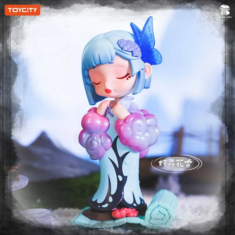 صندوق أعمى TOYCITY Laura "Secret Wonderland" - تمثال قابل للجمع على الطراز الصيني، ديكور مكتب فتاة لطيف