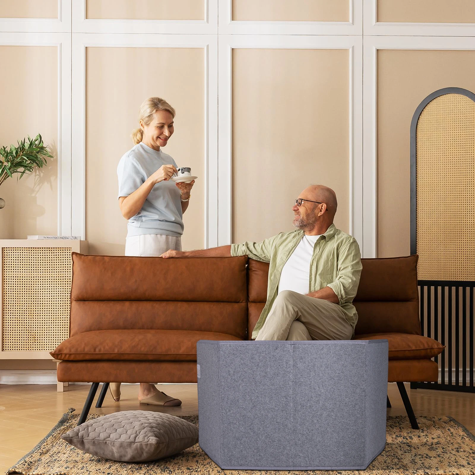 

Бесшумный электрический обогреватель для ног под стол с термостатом и таймером, персональный обогреватель для офиса, стола, дома