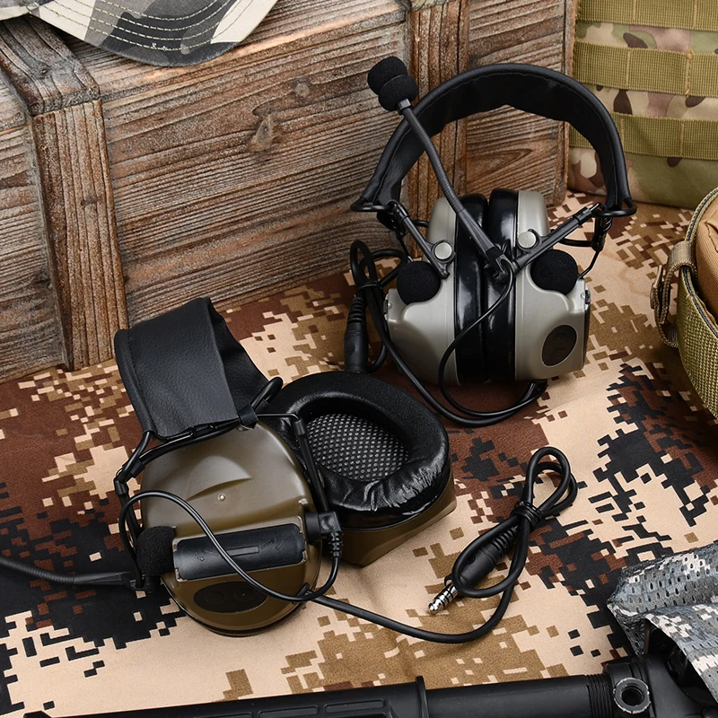C2 Auriculares Tácticos con Micrófono Reducción de Ruido Tiro Civil - imagen 4
