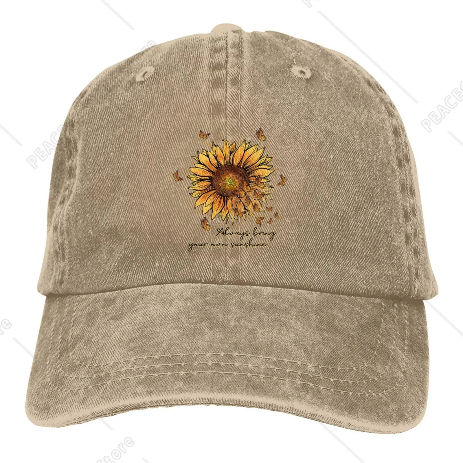 

Always Bring Your Own Sunshine Baseball Cap Golf Dad Hat Adjustable Original Classic Low Profile Cotton Hat Men Women