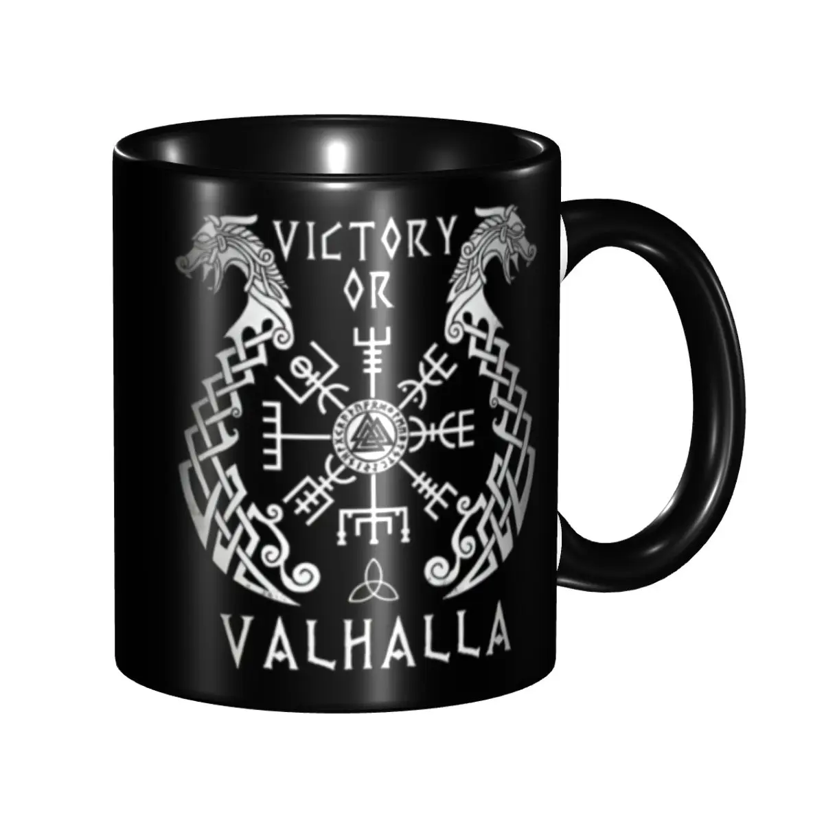 

Customized Viking Victory Or Valhalla Mug DIY Ceramic Tea Milk Coffee Cups