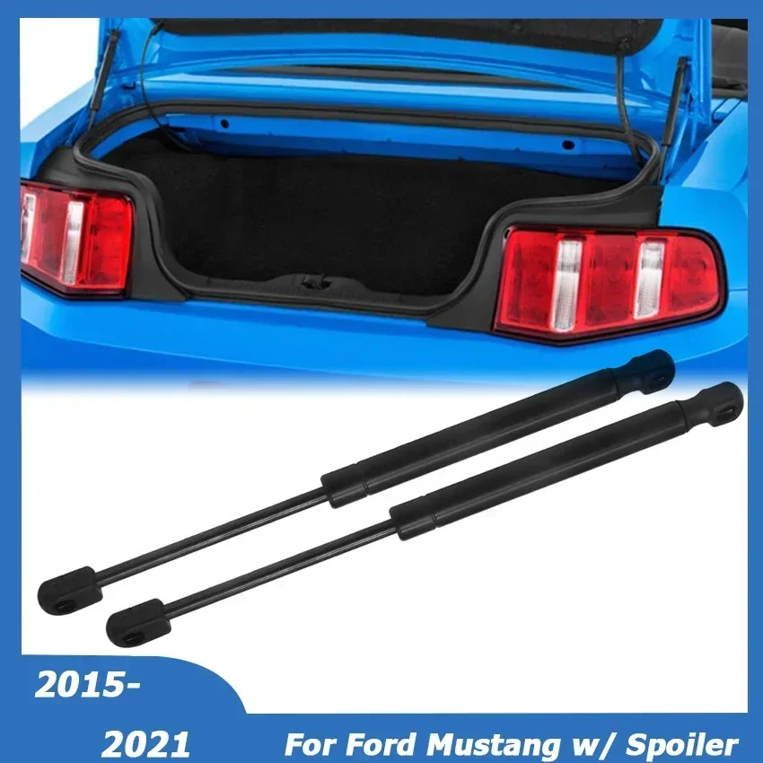 For Ford Mustang 2015-2021 (with Spoiler) Rear Tailgate Boot Gas Struts Trunk Support Lift Rod PM3865 Car Tuning Accessories