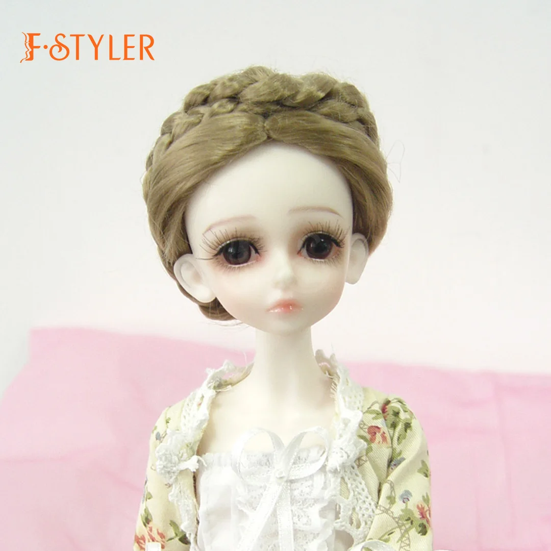 

FStyler Doll Wig Lovly Braids Style BJD Soft Synthetic Mohair Various Colors Hair Accessories In Stock1/3 1/4 1/6 1/8