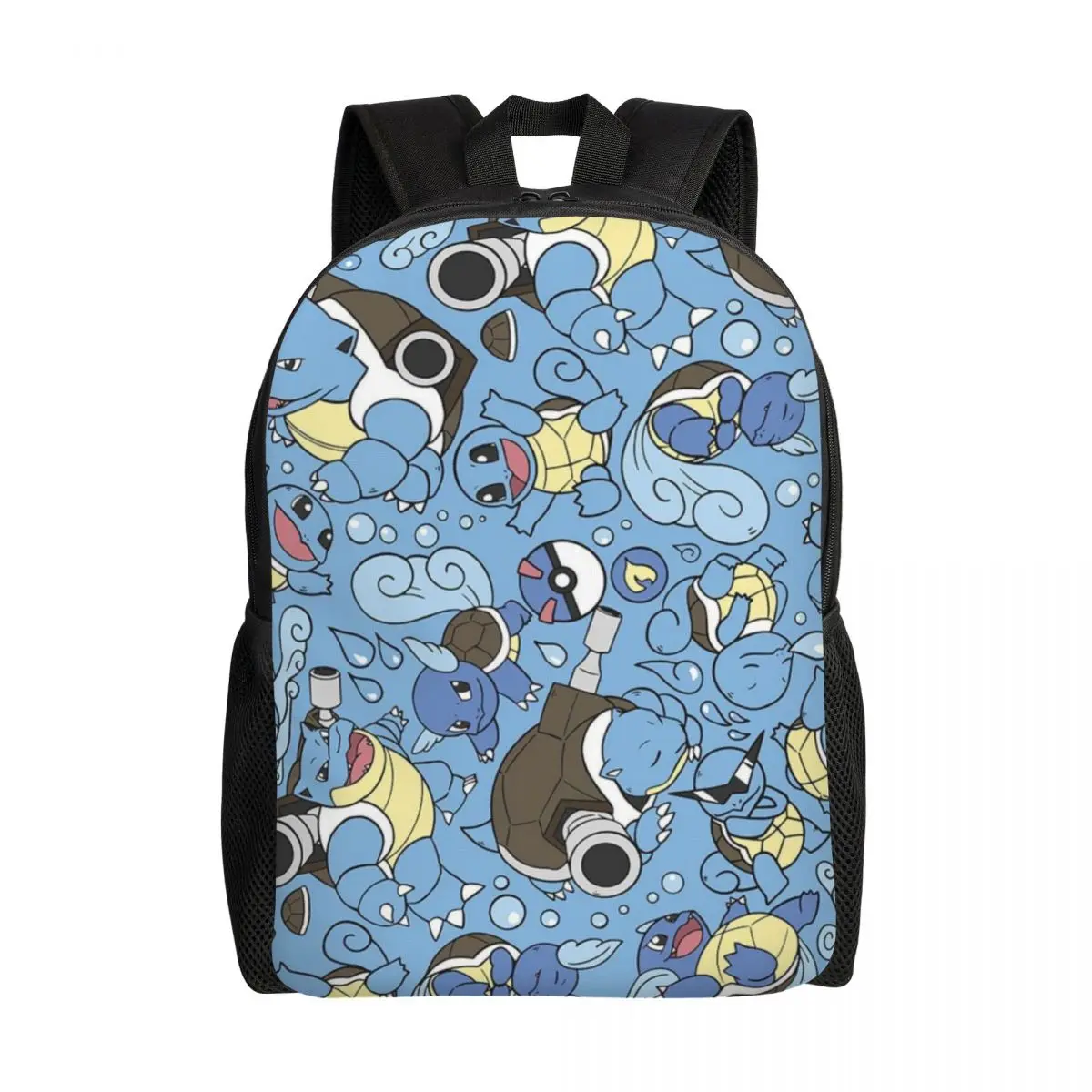 

Custom 3D Printing Squirtles Anime Backpack for Girls Boys College School Travel Bags Women Men Bookbag Fits 15 Inch Laptop