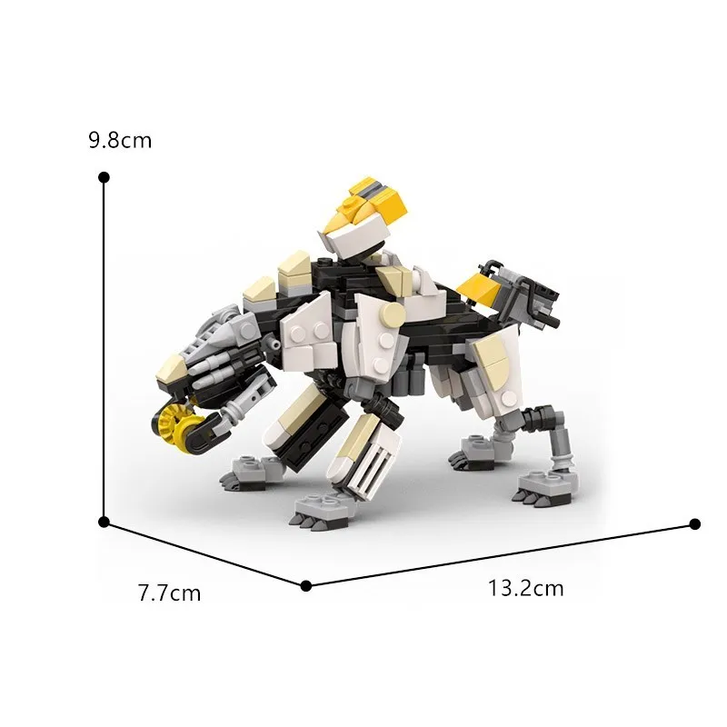 Buildmoc Horizoned 로봇 Zeroes Dawned Sentryed Scroungers 게임 액션 피규어 빌딩 블록 어린이 선물