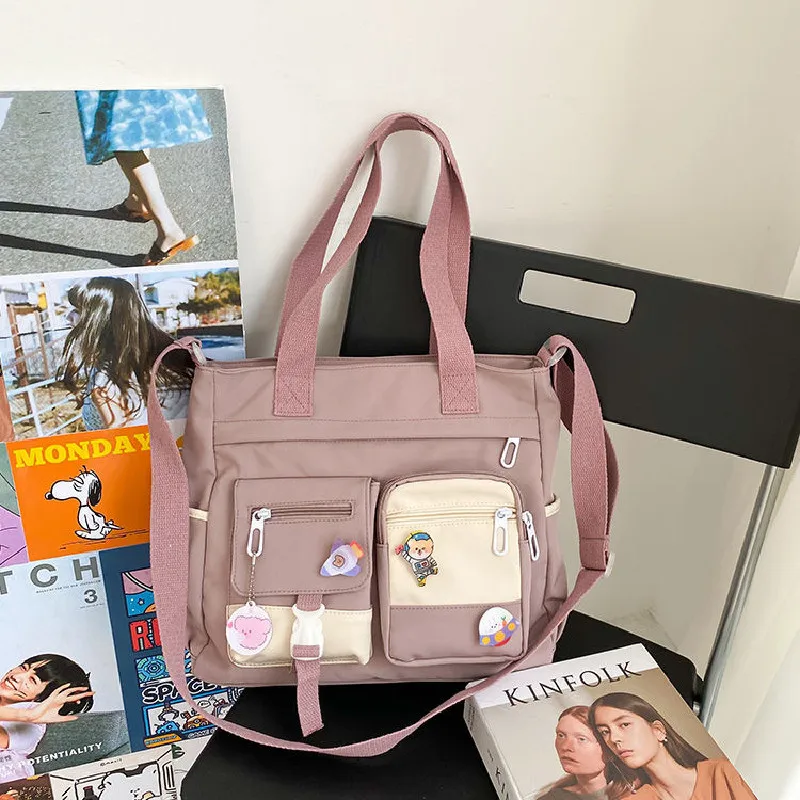 Bolsos de lona impermeables para mujer, bolso de hombro de nailon para mujer, bolso de mensajero Oxford, bolsos cruzados para niñas