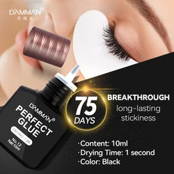 DAMMAN 10ml Eyelash Extension Glue 1S Fast Drying Lash Glue Long Lasting False Eyelash Glue Lashes Extension Supplies Makeup