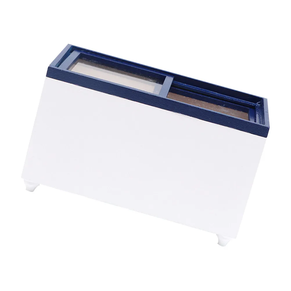 

Mini Freezer Simulation Freezer Safe Rounded Edge Mini House Furniture Miniature Kitchen Creative Play Fridge Play Fridge