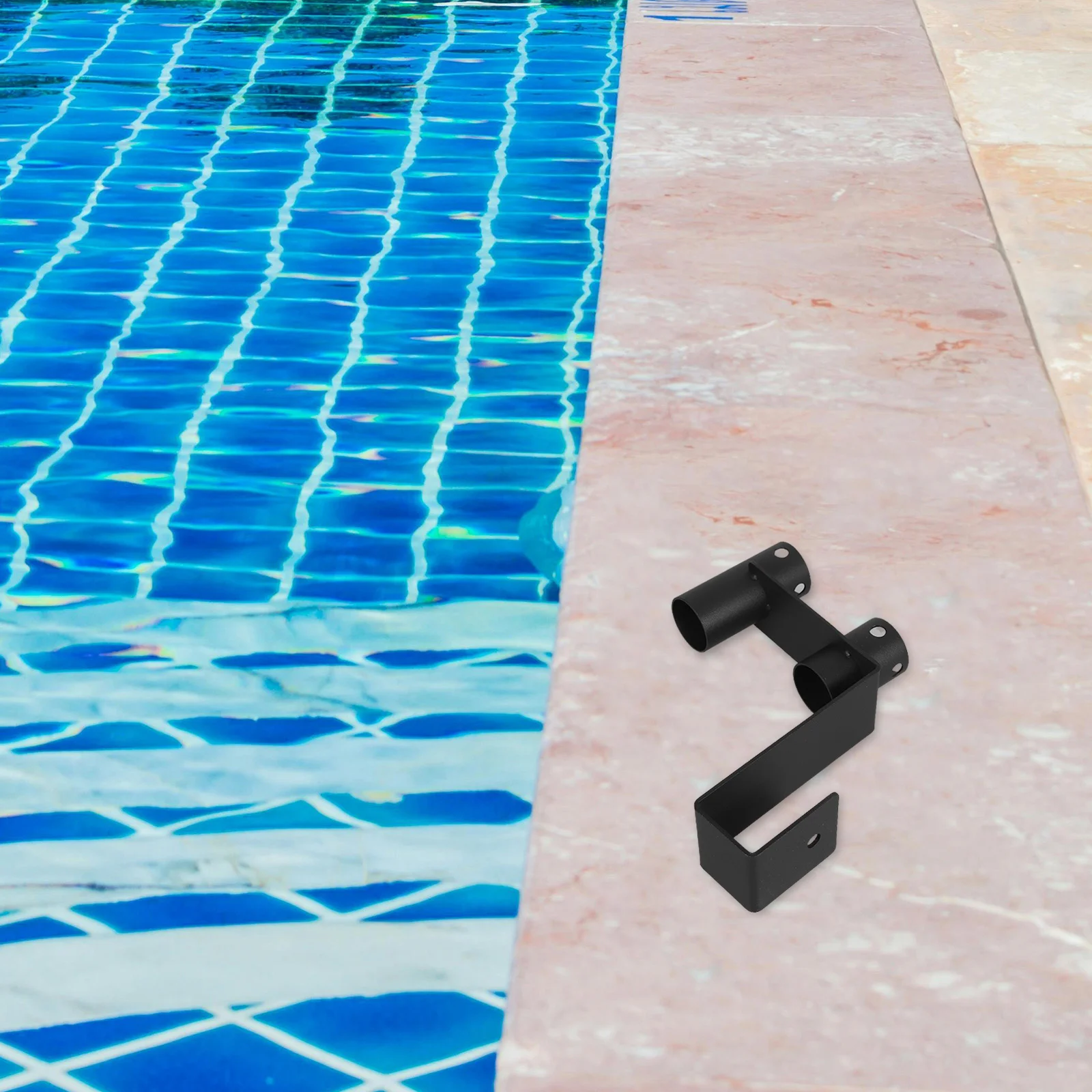 

2Pcs Pool Tool Hanger Heavy Duty Fence Hooks for Pool Cleaning Equipment Telescopic Poles Skimmers Leaf Rakes Nets Vacuum Hose