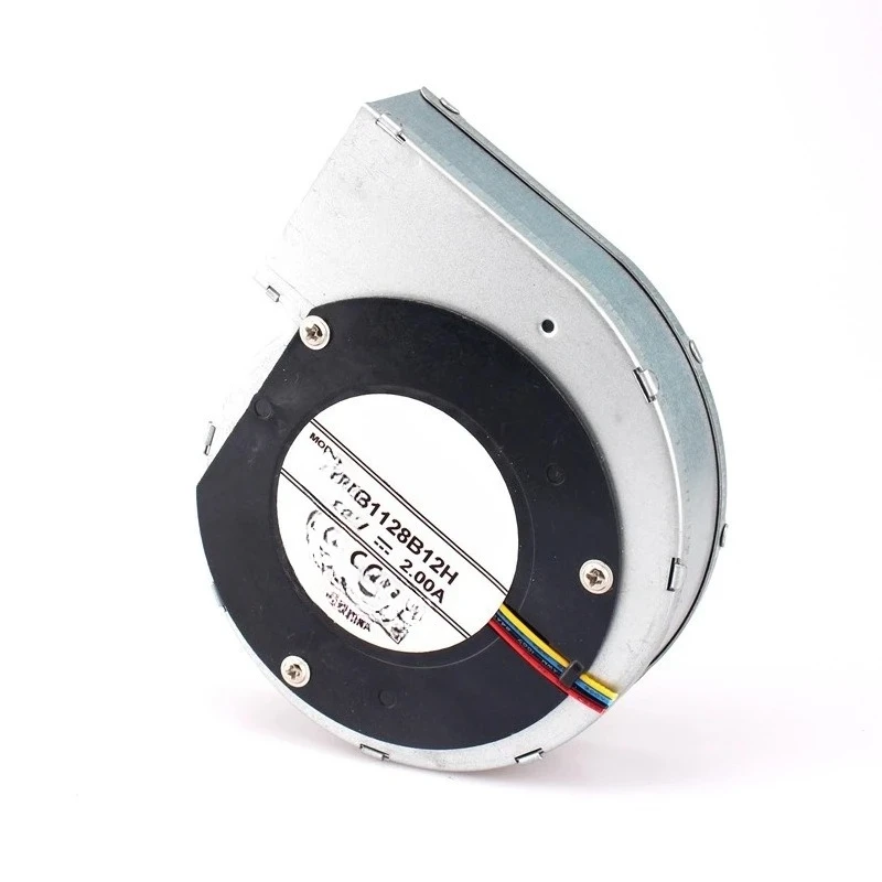 Soplador de metal 11028 DC12V2.0A vortex, rueda grande centrífuga de alta temperatura, carcasa de hierro, resistencia al aire, disipación de calor