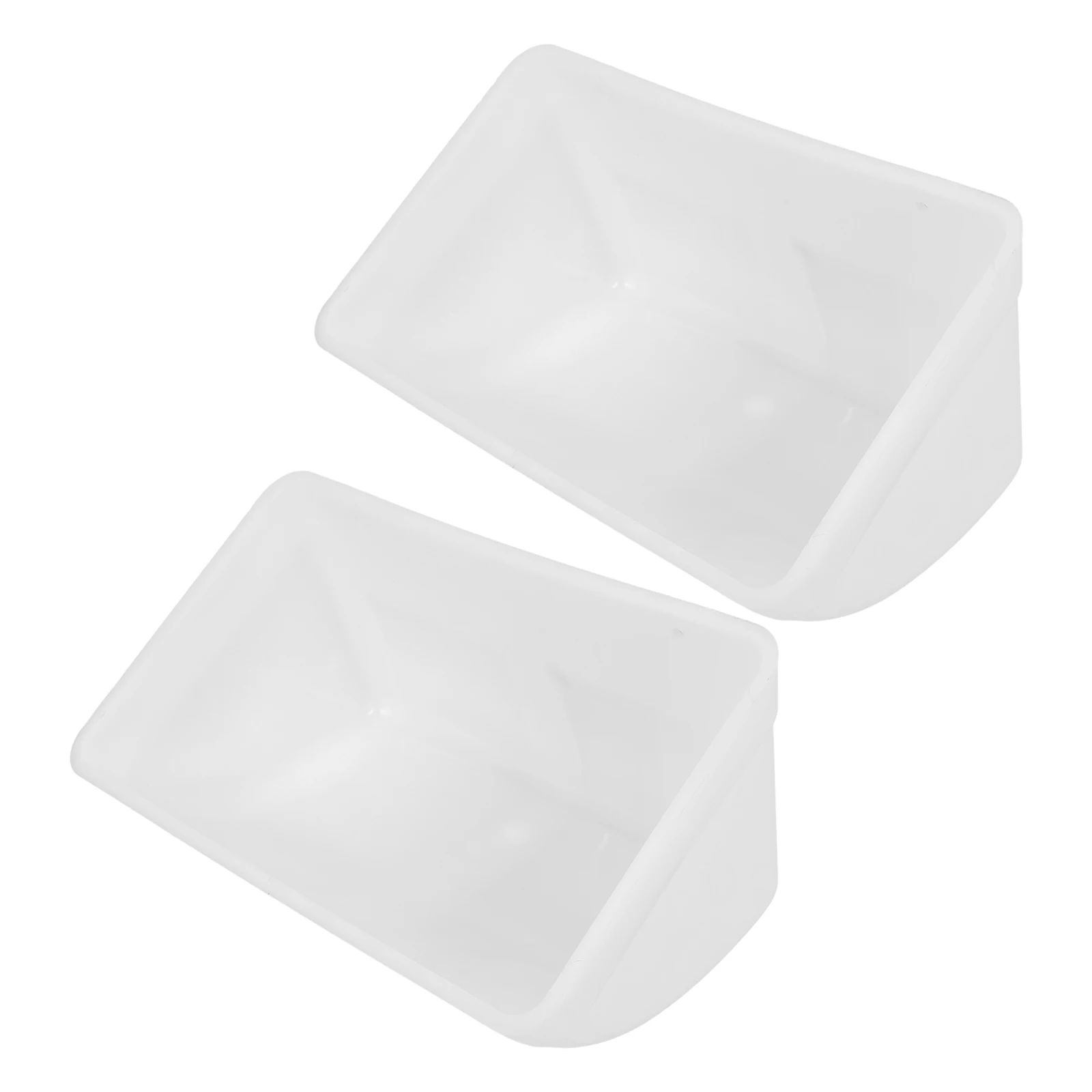 

2Sets Practical Poultry Feeder PP Material Long Lasting Use Clean Sanitary Coop Chicken Feeding Container Goat Feeder