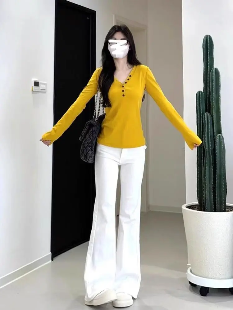 

Джинсы, эластичная осенне-зимняя женская одежда, эластичная талия, свободный крой, женские брюки, джинсовая мода