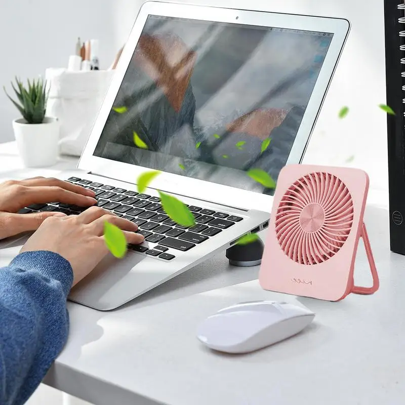 

Small Desk Fan 3 Speeds Personal Cooling Fan Wall Fan Personal Fan Silent Fan USB Rechargeable Desktop Fan For Outdoor Indoor