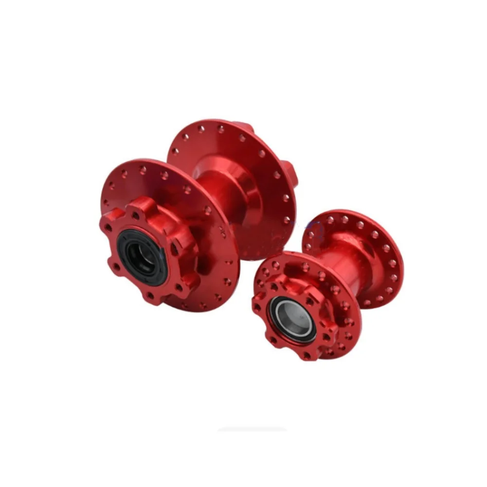 Electric Motorcycle Hub Assembly for For light Bee E-Bikes Red Anodized Finish CNC Processed for Tough Off-Road Conditions
