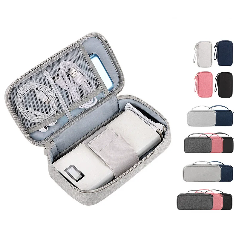 Travel Portable Digital Accessories Storage Bag Organizer of Mobile Phone Bag U Disk Charging Bank Mobile Data Cable Storage Bag