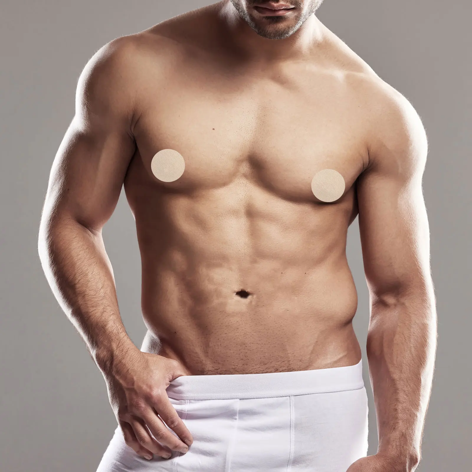 

150Pairs Male Nipple Shields Lightweight Chinlon Self-Adhesive Sports Breathable Running Training Pads