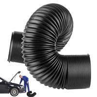 1M Car Hood Air Intake Pipe 65MM/76MM Heat Resistant Automotive Air Intake Hose Adjustable Car Engine Filter Air Ducting Hose